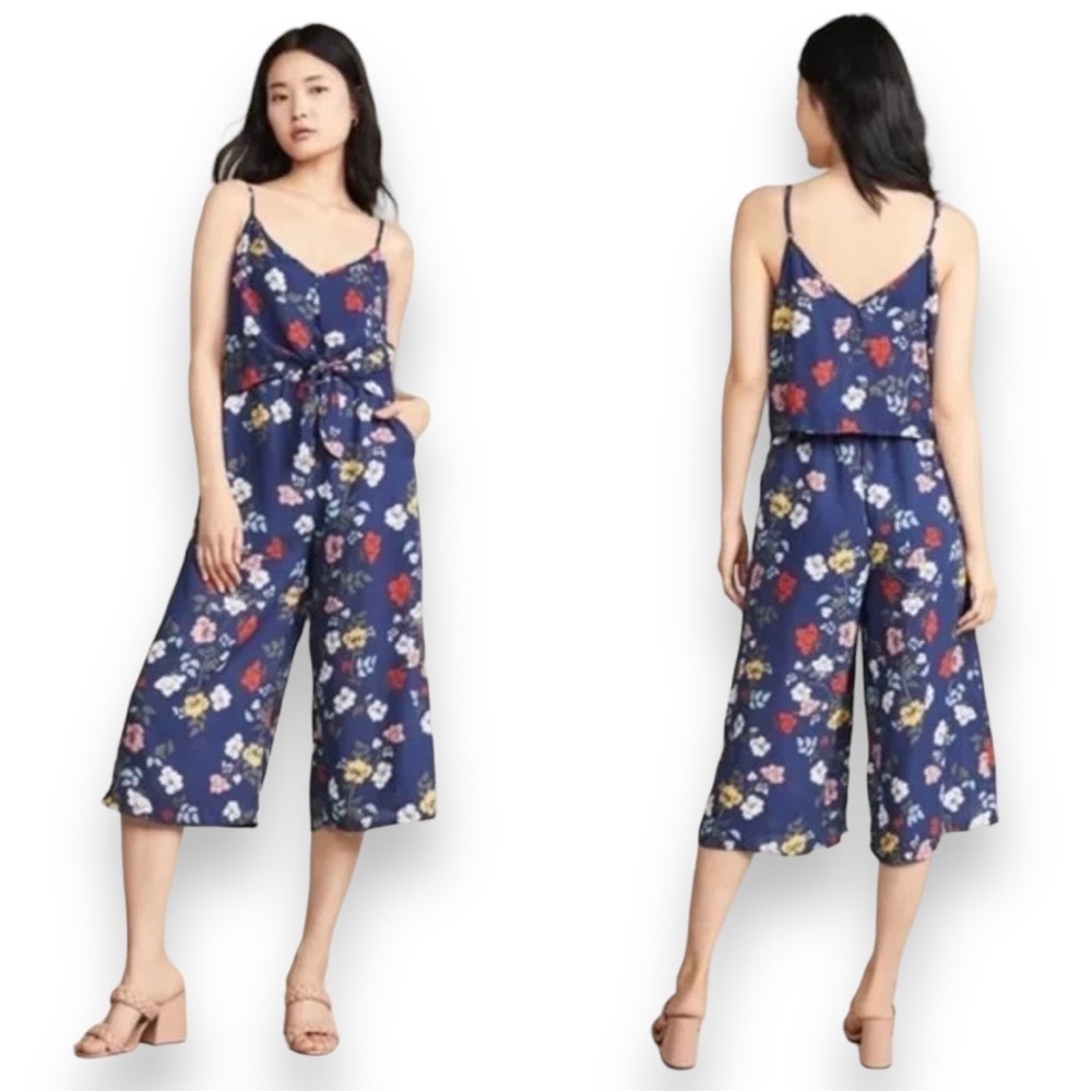 JACK x BB DAKOTA Garden My French floral cropped jumpsuit - size XS